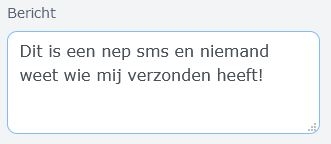Anonieme SMS