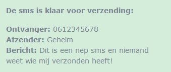 Anonieme SMS